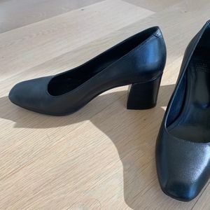 MARYAM NASSIR ZADEH Leather Square-Toe Pumps